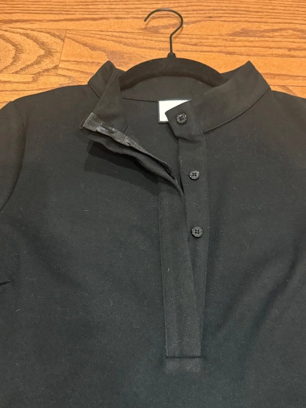 Tuckernuck Avery Dress XS Black Shift Dress Long Sleeve Classic Preppy Mini - Picture 5 of 13